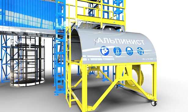 г.Новочебоксарск.На «Химпроме» открыт «Альпинист» – первый в Чувашии полигон обучения высотным работам